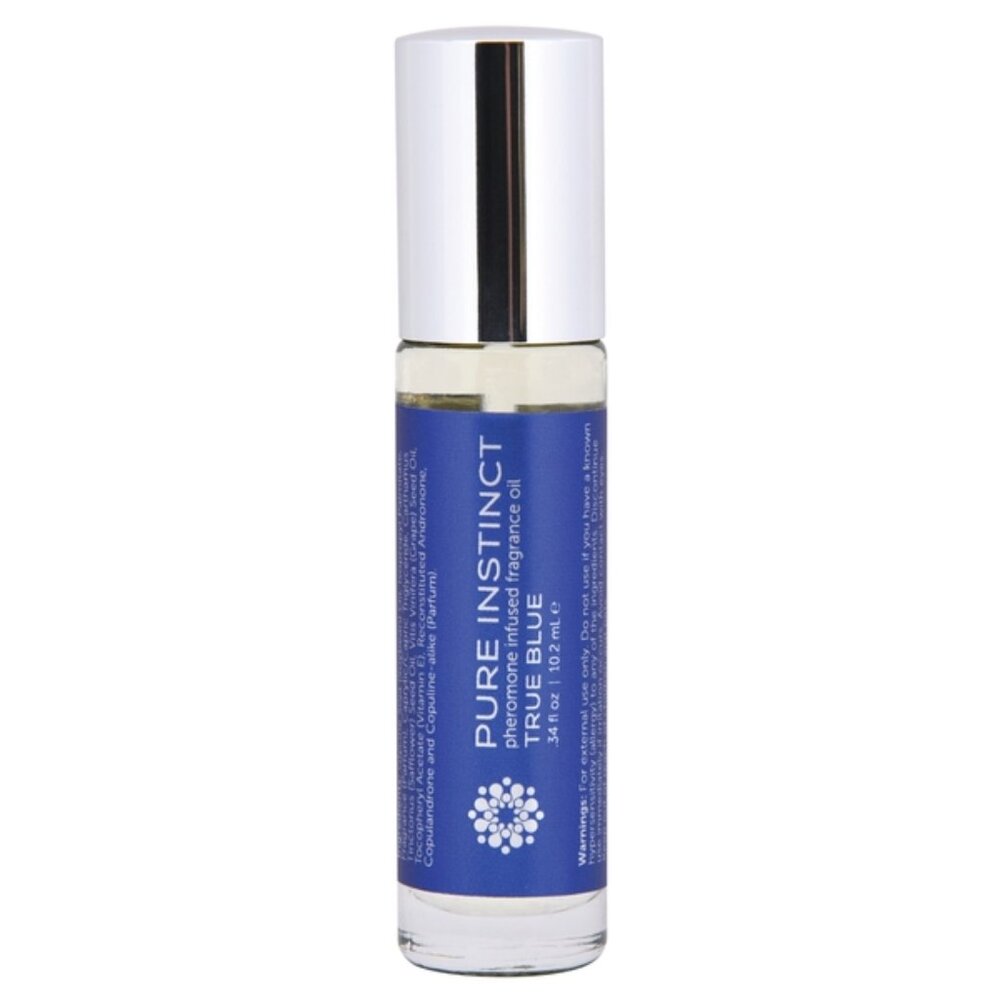 Jelique Pure Instinct True Blue Pheromone Oil Roll On Unisex - Picture 2 of 5